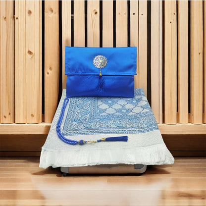 Prayer Mat Set Prayer Rug+ prayer beads +bag,