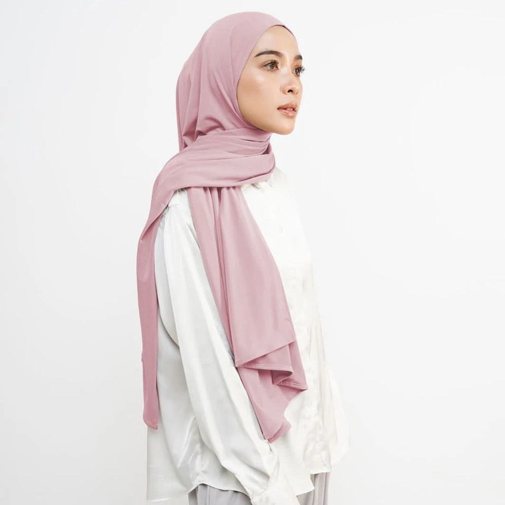 Soft Cotton Jersey Double Loop Instant Hijab